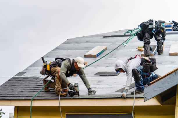 Professional Gutter Installation technician working in Granville, TN